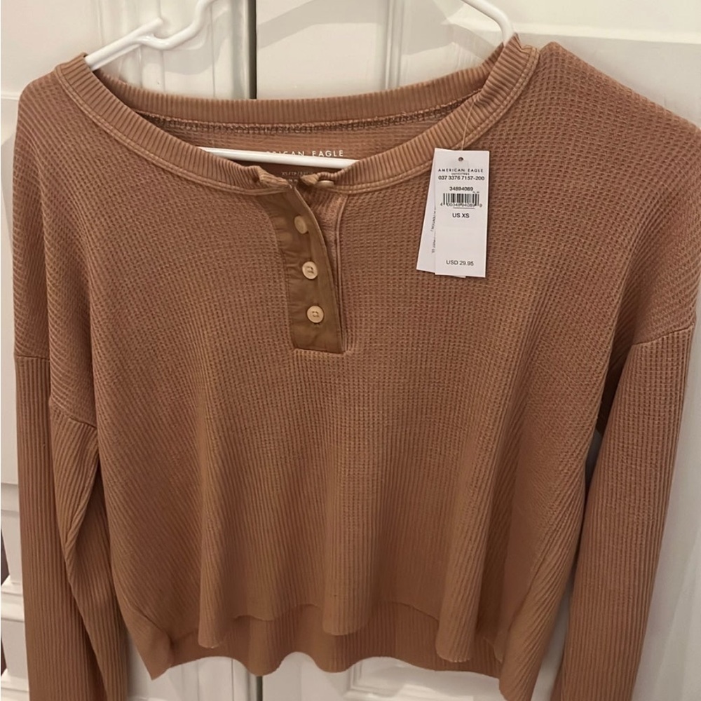 American eagle long sleeve button up